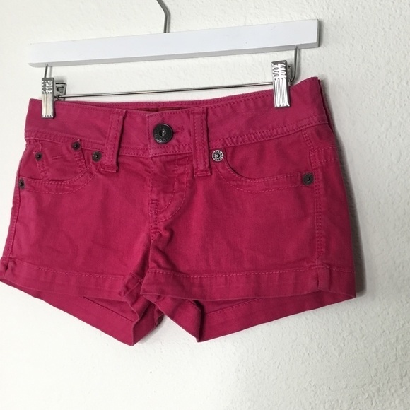 Guess Jeans Pink Stretch Shorts - Picture 2 of 7